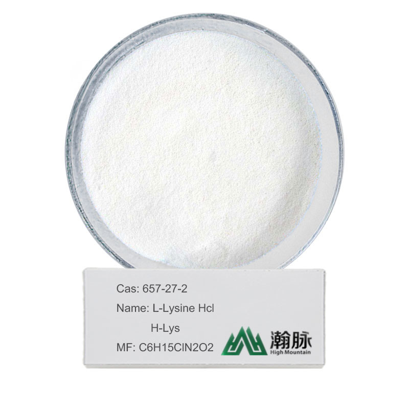 L-Lysine Hcl CAS 657-27-2 C6H15ClN2O2 H-Lys لیزین هیدروکلراید