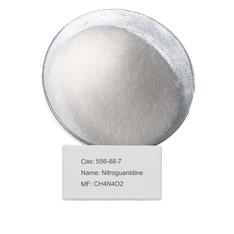 CAS 556-88-7 پودر نیتروگوانیدین 104.07 برای آفت کش ها کریستال های سفید