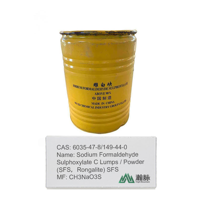 رونگالیت درجه فنی (SFS) سولفوکسیلات فورمالدهید سدیم CAS 6035-47-8 99٪ عامل کاهش خلوص و سفید کننده