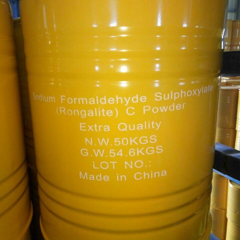 Rongalite/SFS Sodium Formaldehyde Sulphoxylate CAS 149-44-0,6035-47-8 تثبیت کننده غیر سمی برای سنتز پلیمر