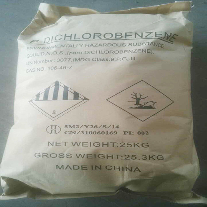14-دیکلروبنزین PDCB CAS 106-46-7 کریستال های فلک سفید خالص برای سنتز شیمیایی