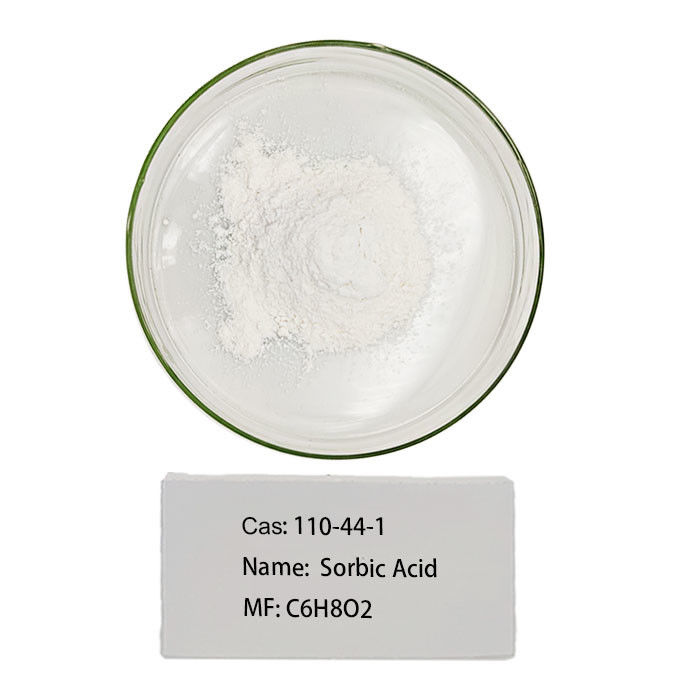درجه غذایی CAS 110-44-1 شیمیایی اسید سوربیک متوسط